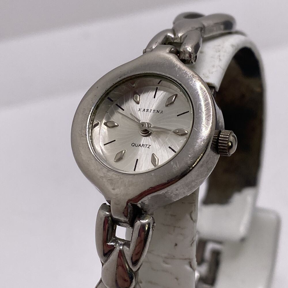 Vintage Silver Tone Watch Works New Battery